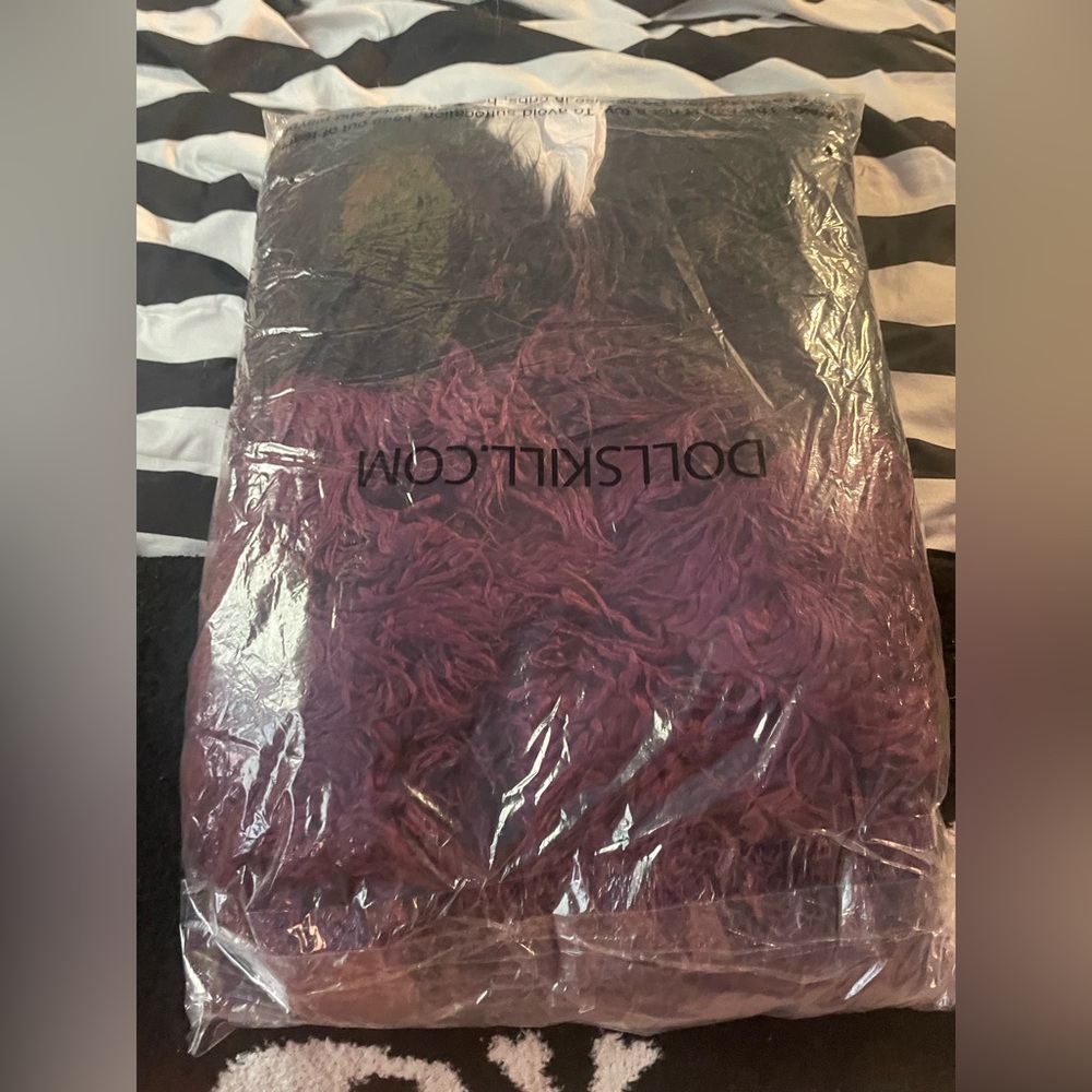 Dolls Kill I’d Die Again Purple Ombré jacket